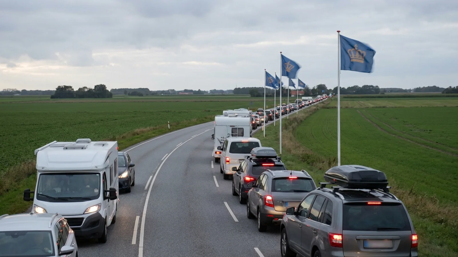 Tæt trafik forventes anden pinsedag grundet hjemrejse og Royal Run