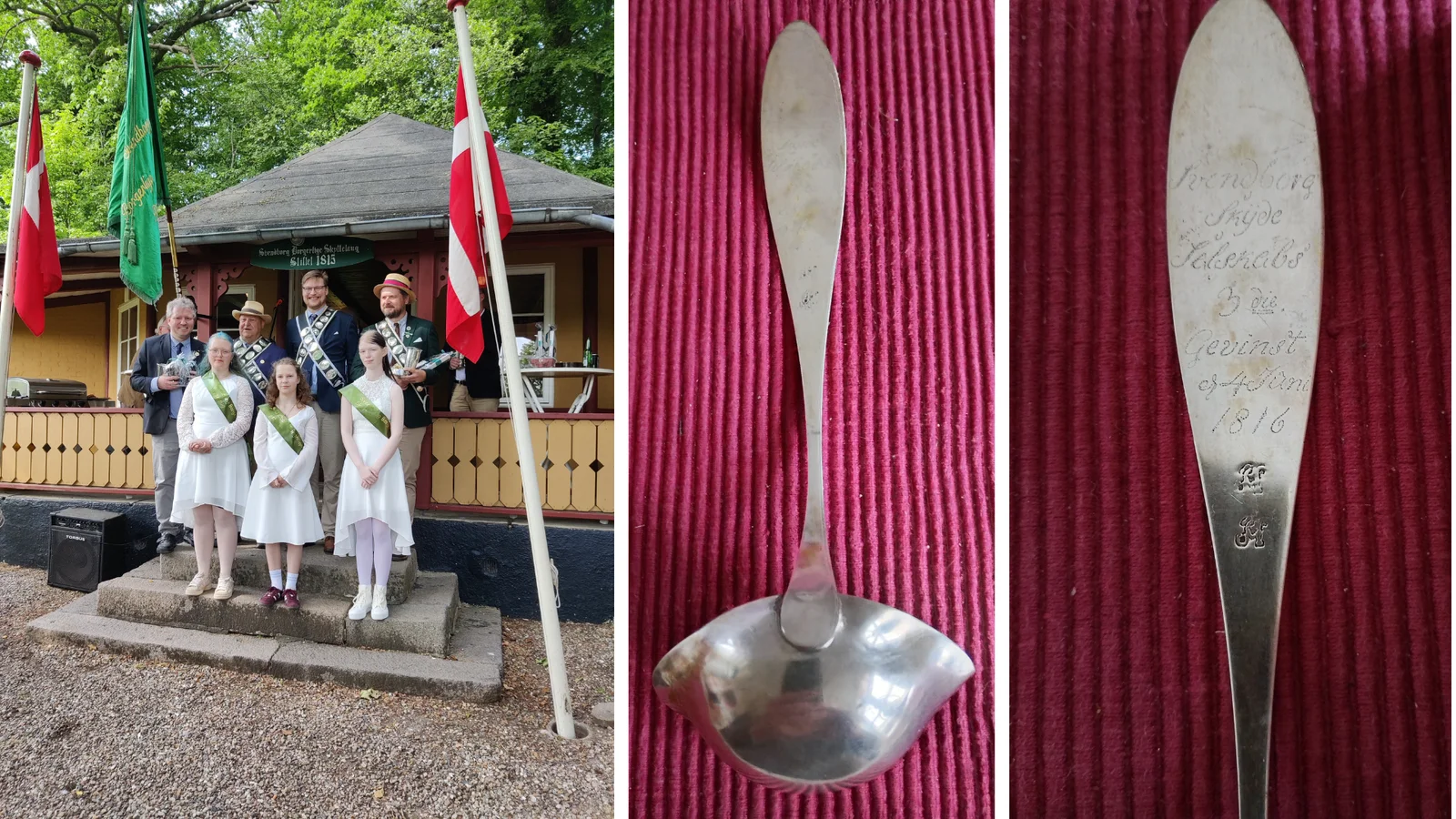 Ny skyttekonge og prins kåret i Svendborg, og historisk sølvske dukkede op efter 210 år