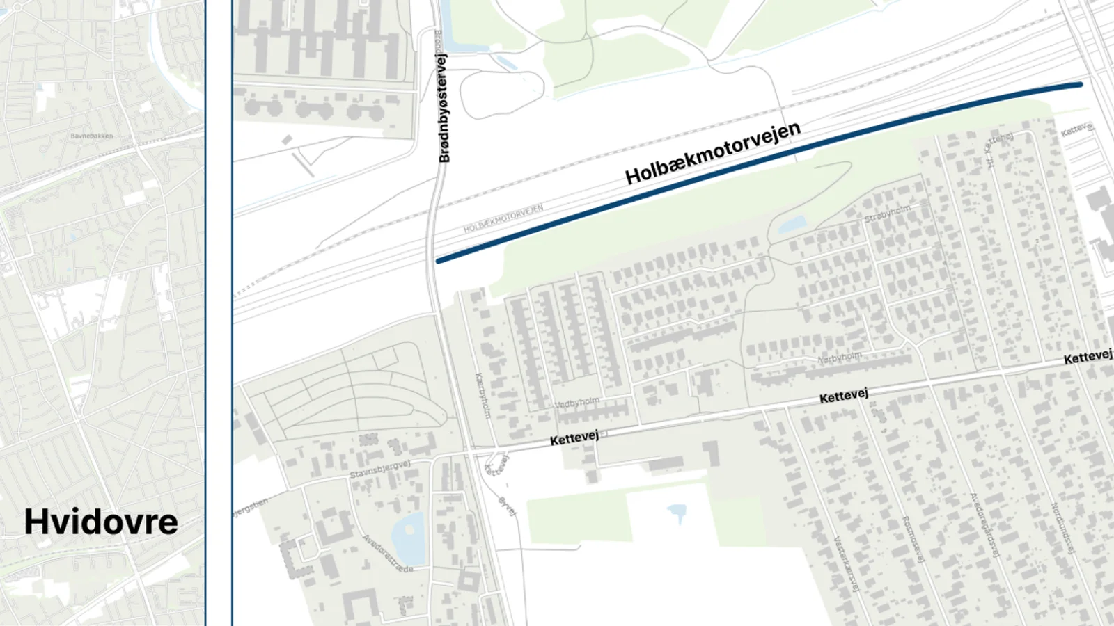 Opsætning af støjskærm langs Holbækmotorvejen i Hvidovre Kommune går i gang