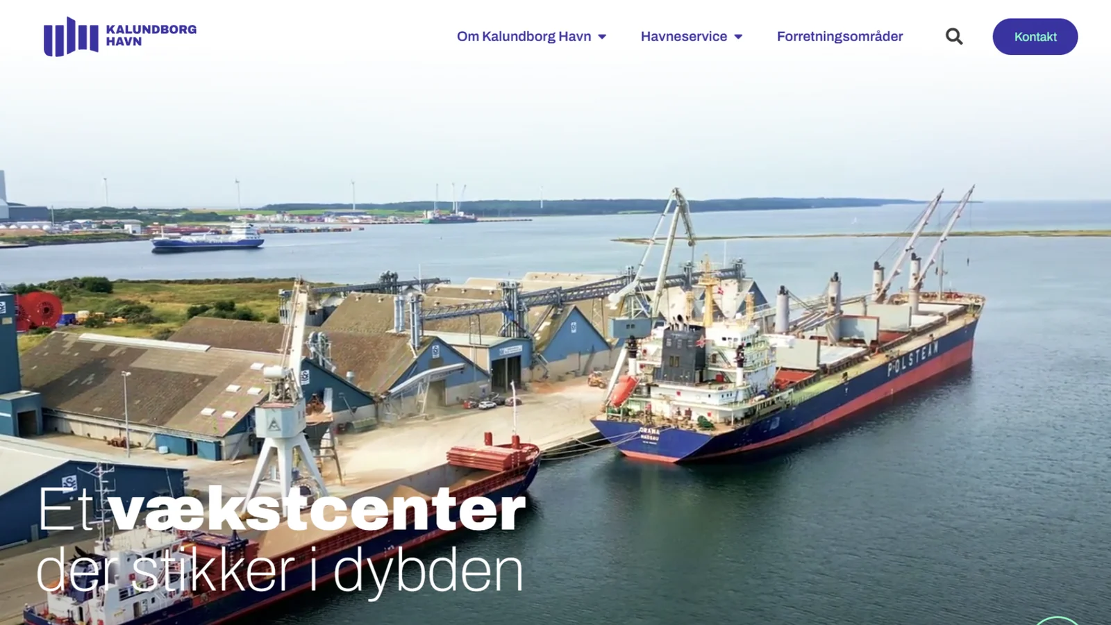 Ny visuel identitet sætter kursen for Kalundborg Havn