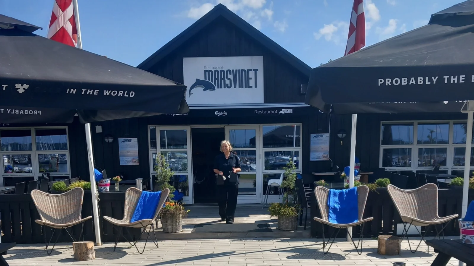 Sommerstemning og frisk fisk på menuen hos Restaurant Marsvinet