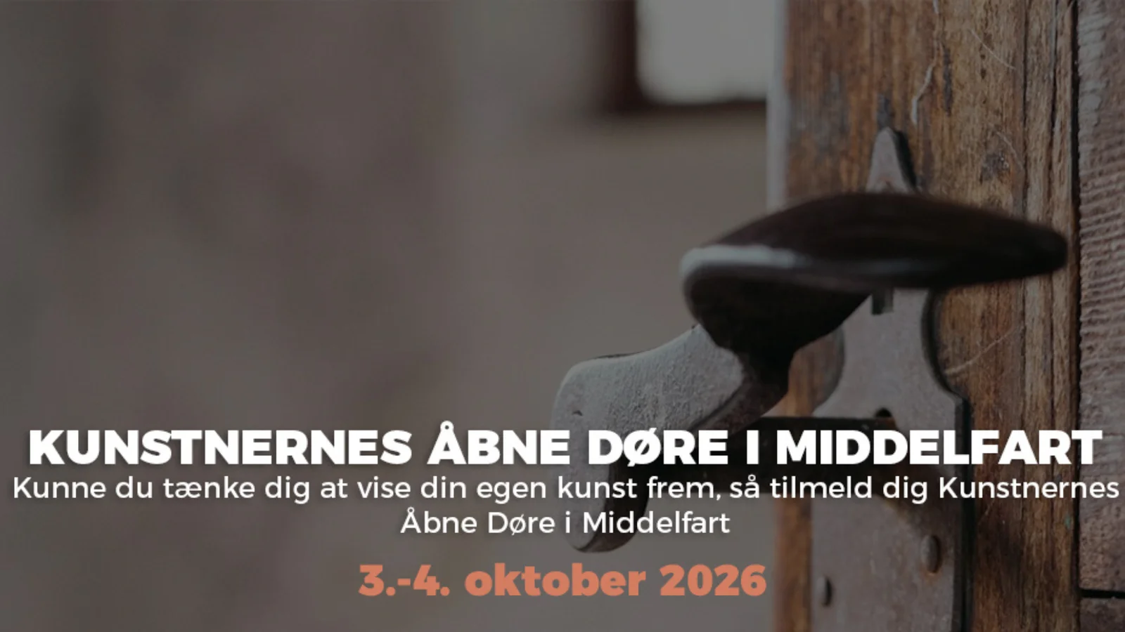 Udstil din kunst til Kunstnernes Åbne Døre i Middelfart