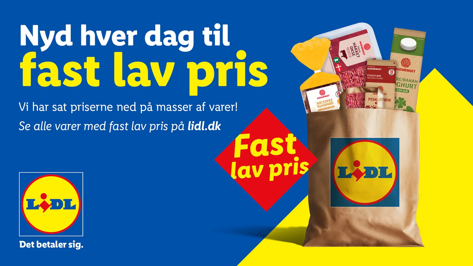 Lidl i Middelfart: Sætter permanent priserne ned på over 200 populære hverdagsvarer