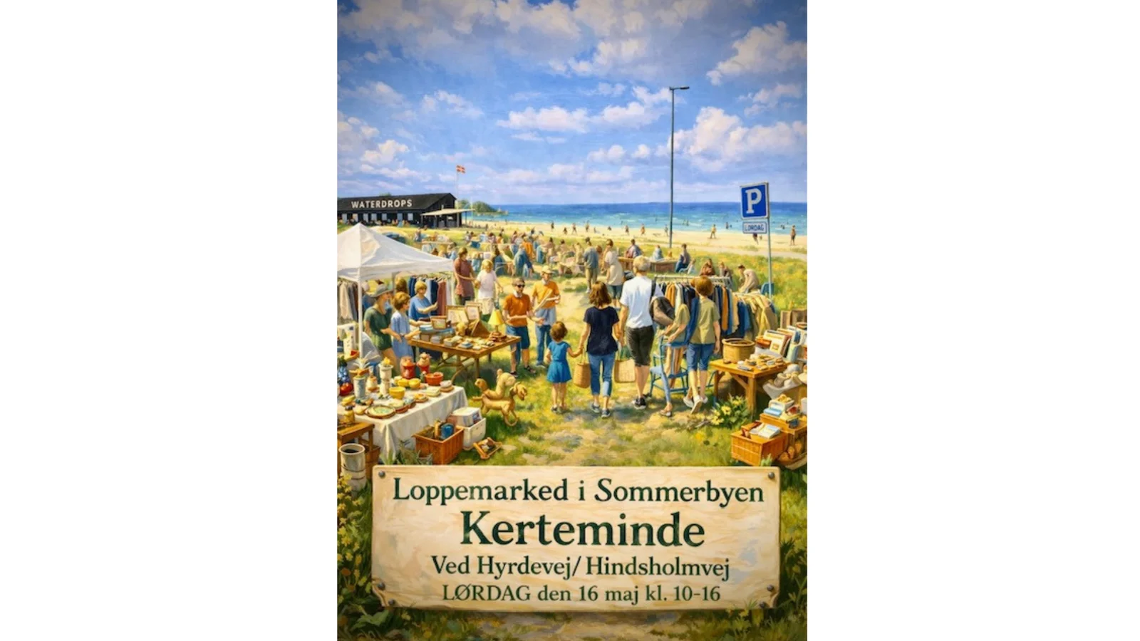 Loppemarked i Sommerbyen den 16. maj