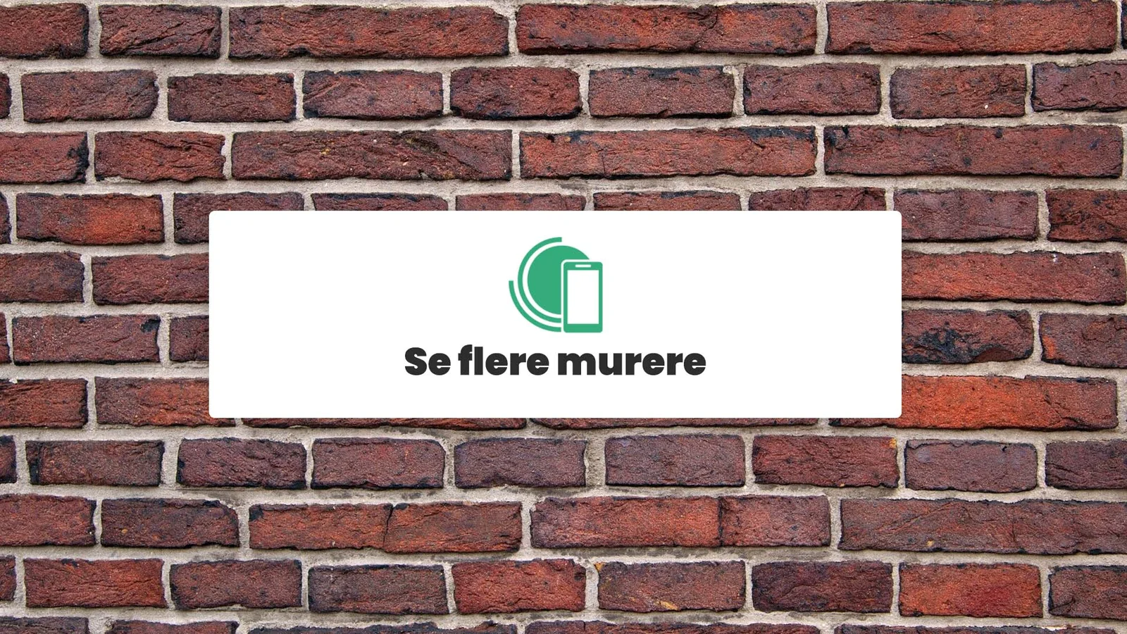 Se flere murere