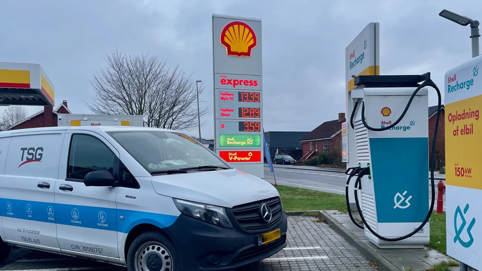 Endnu en Shell tank i Næstved er nu klar med lynladning