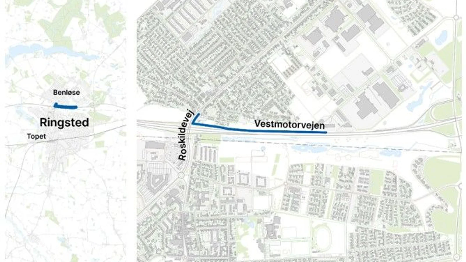 Vejdirektoratet inviterer til møde om støjskærm langs Vestmotorvejen ved Benløse