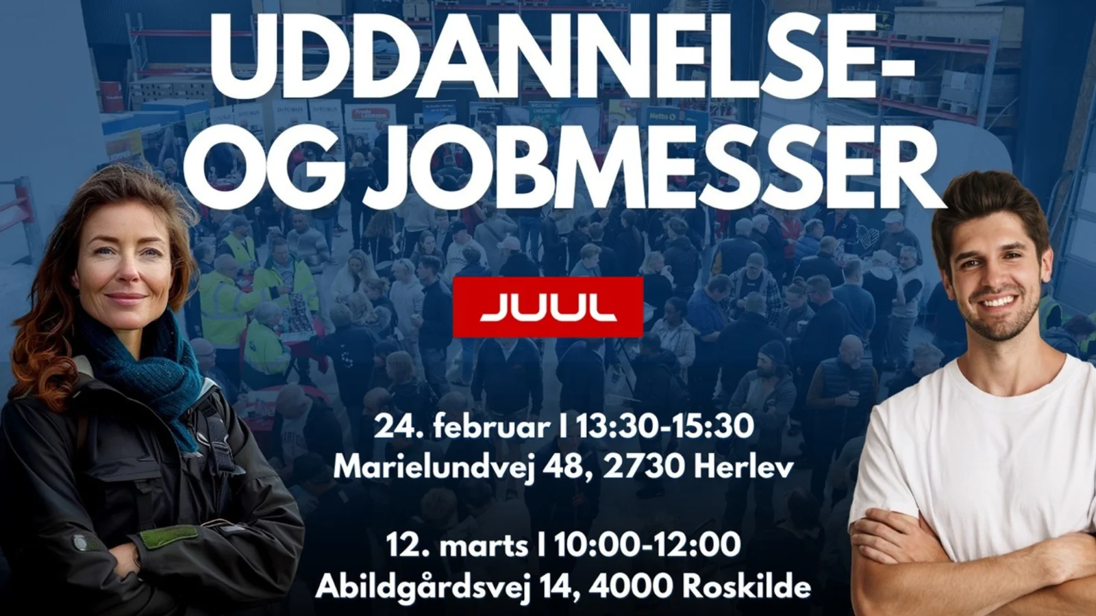 JUUL inviterer til jobmesser i Roskilde og Herlev