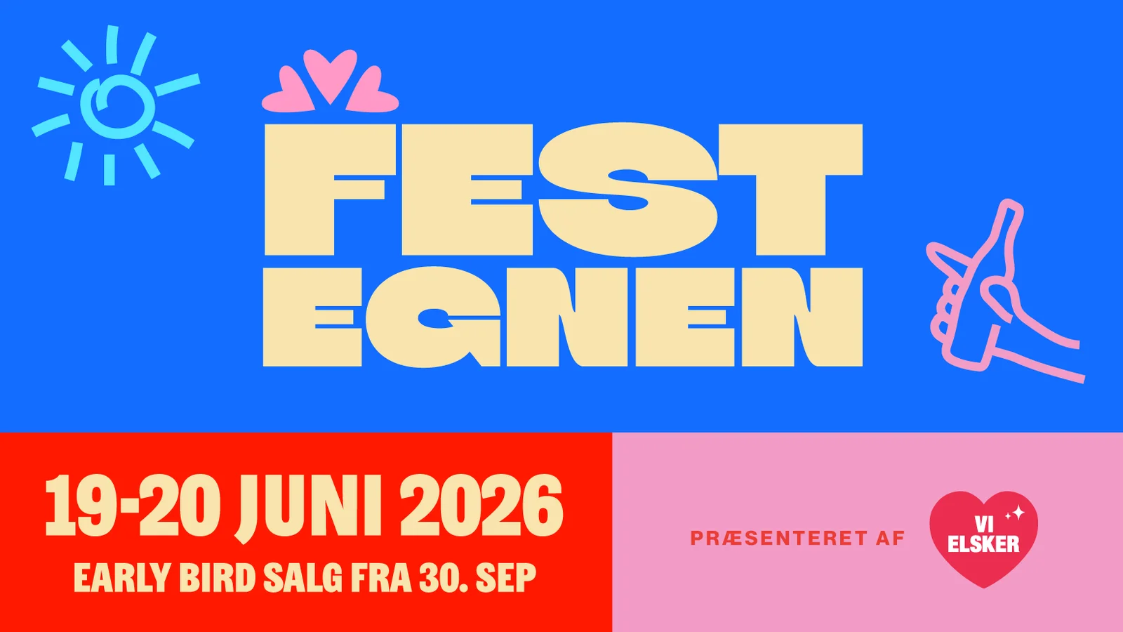 Festegnen 2026 afslører 14 nye navne – Early Bird-billetterne går snart i salg