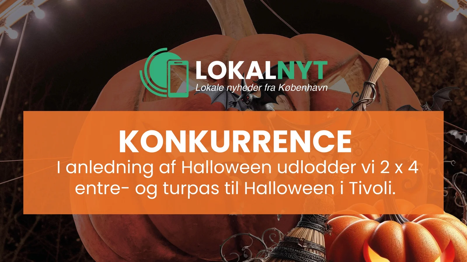 Vind entre og turpas til Halloween i Tivoli
