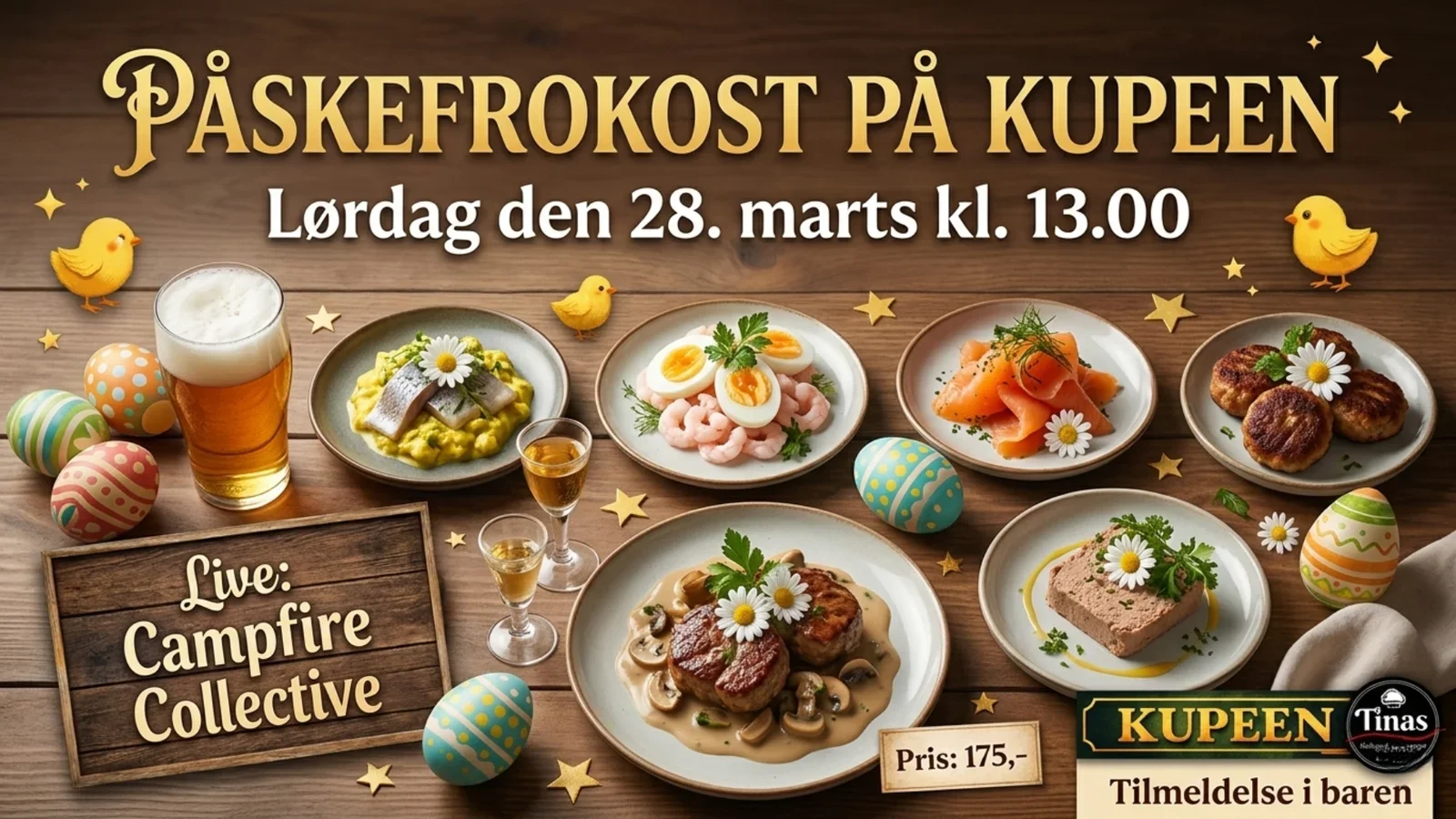 Påskefrokost på Kupeen