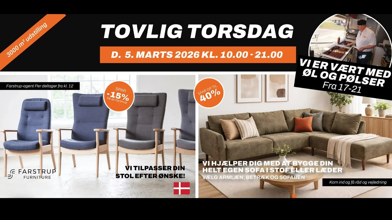 Tovlig Torsdag hos Vamdrup Møbelhus