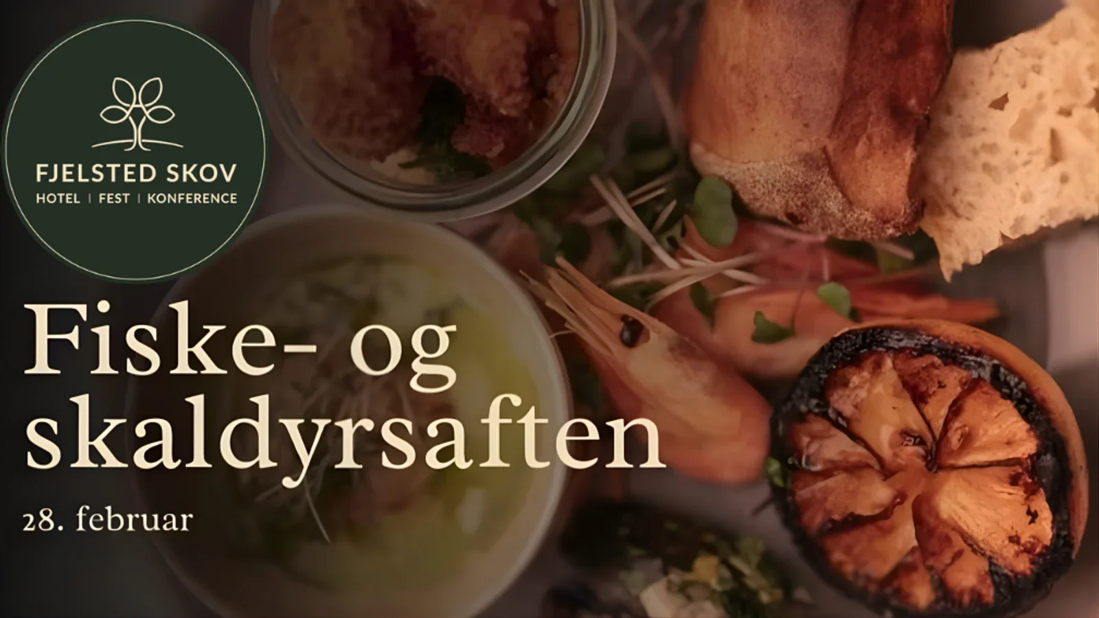 Fisk- og skaldyrsaften hos Fjelsted Skov
