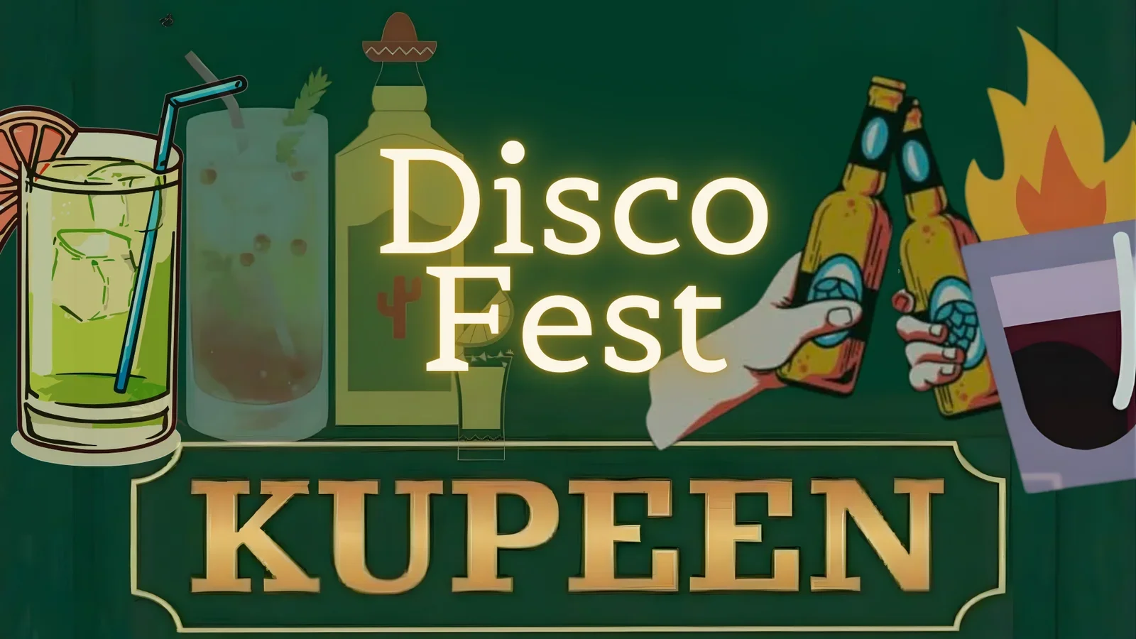 Diskofest på Kupeen