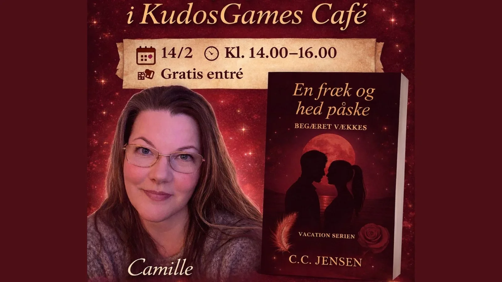 Mød forfatteren Camille i KudosGames Café på Valentinsdag