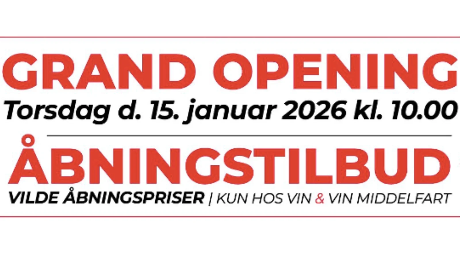 Stor åbningsfest hos Vin & Vin Middelfart