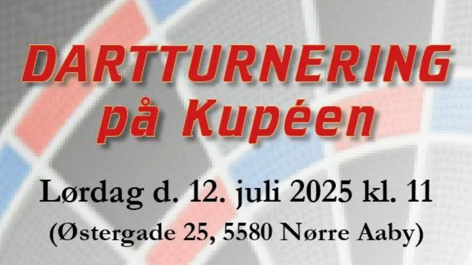 Dartturnering på Kupeen