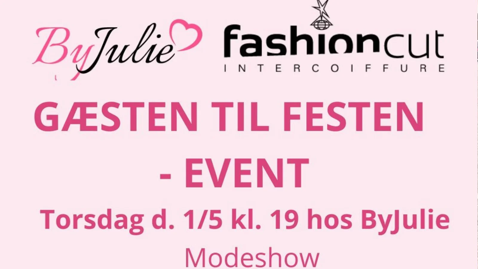 Inspirationsaften hos ByJulie i samarbejde med Fashion Cut Intercoiffure
