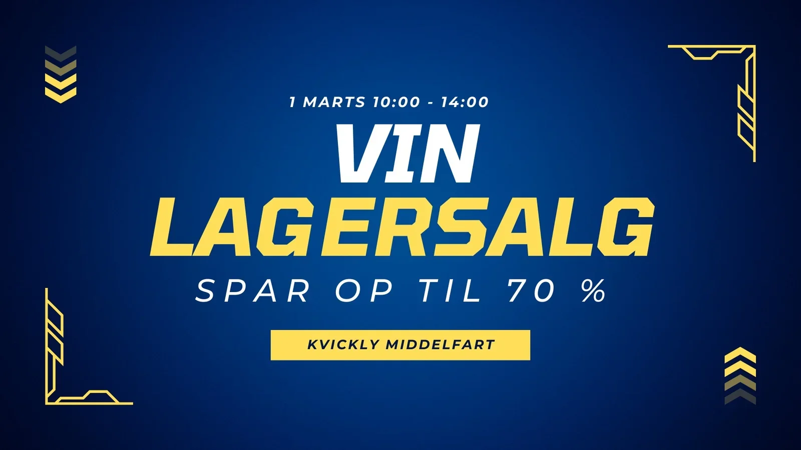 Kvickly Middelfarts store vinlagersalg