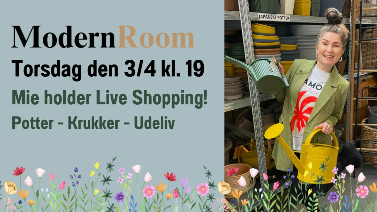 ModernRoom afholder liveshopping - Udeliv