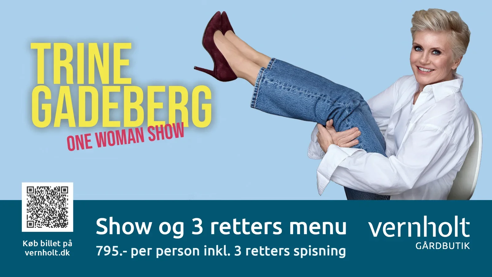 Trine Gadebergs One Woman Show hos Vernholt Gaardbutik