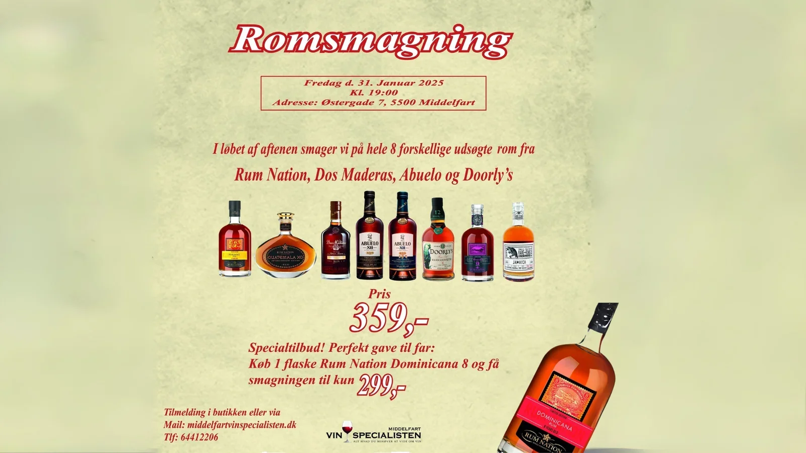 Romsmagning hos Vinspecialisten