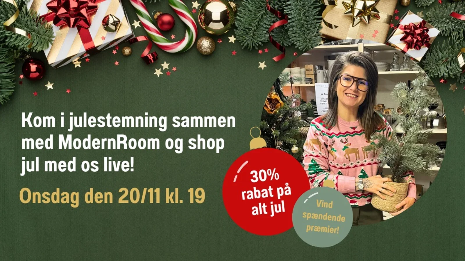 På med julestrikken og frem med teknikken: ModernRoom afholder live juleshopping