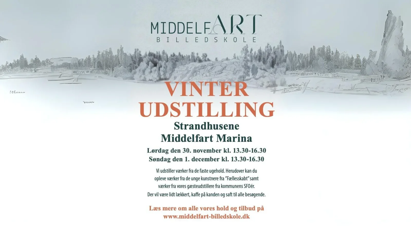 Vinterudstilling på Middelfart Billedskole