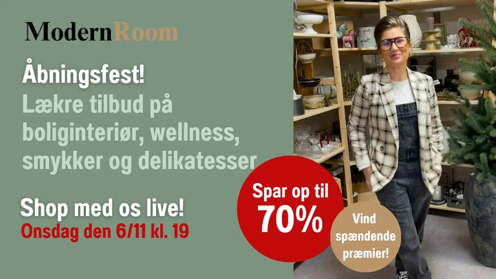 Liveshopping hos ModernRoom