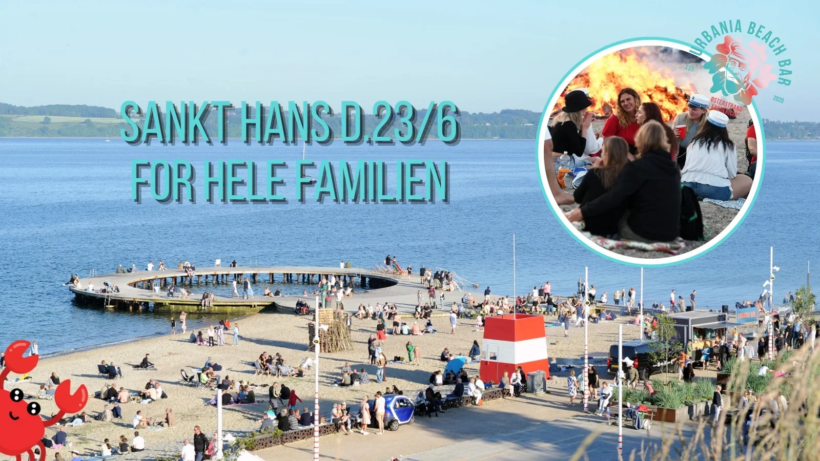 Hold Sankt Hans ved Urbania Beach Bar