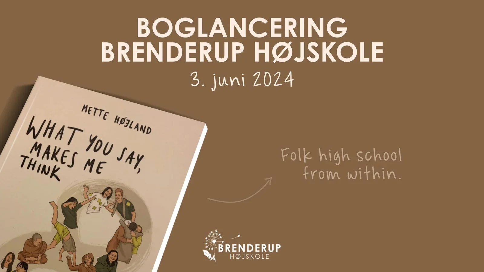 Boglancering på Brenderup Højskole med tidligere underviser Mette Højland