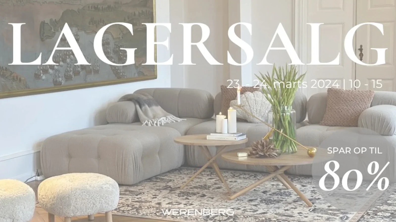 Bolighuset Werenberg afholder lagersalg