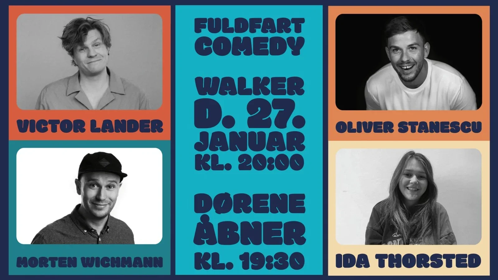 Fuldfart Comedy på Walker