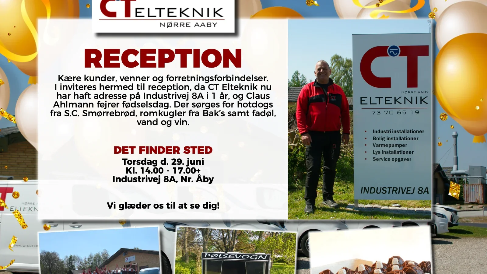 Reception hos CT Elteknik
