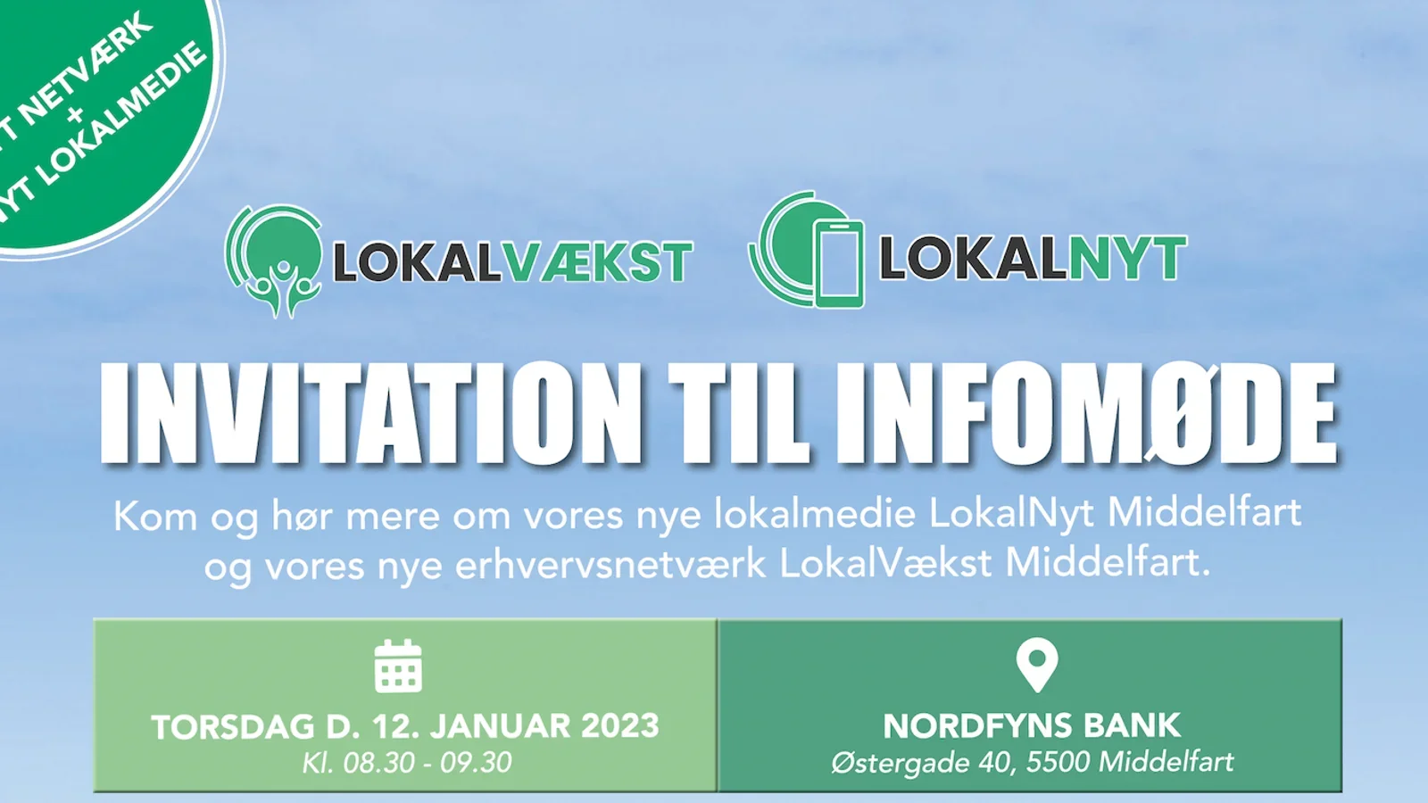 Infomøde om lokalmedie og erhvervsnetværk
