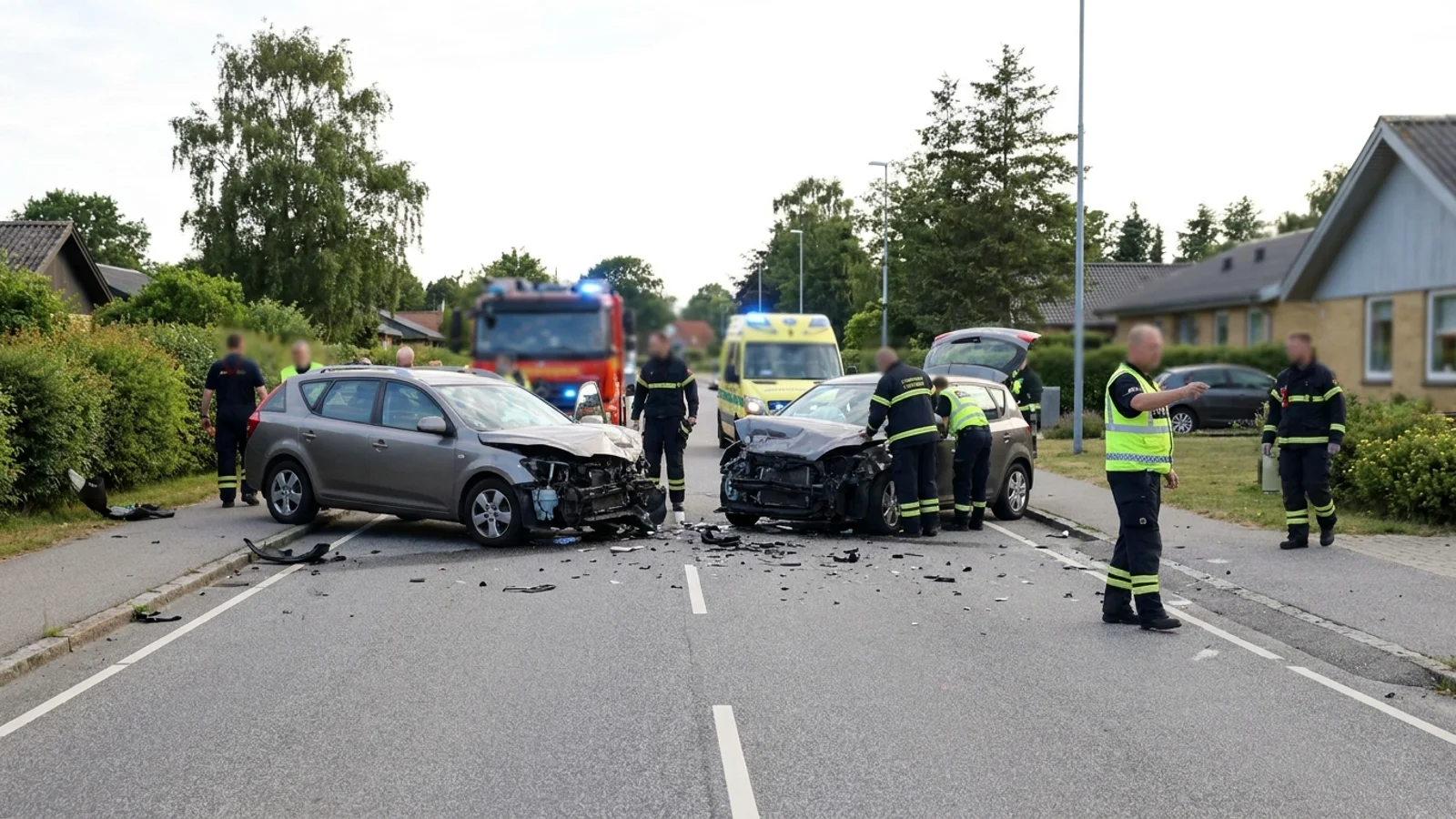 Alvorligt trafikuheld spærrer Østerhåbsvej i Horsens