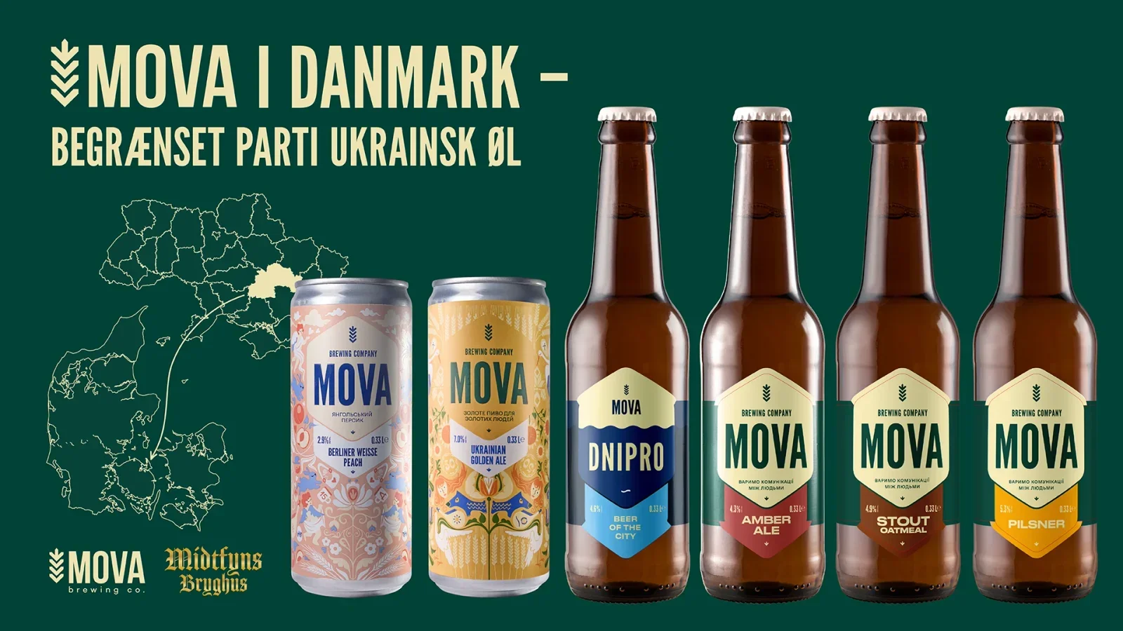 Ukrainske øl er landet hos Midfyns Bryghus