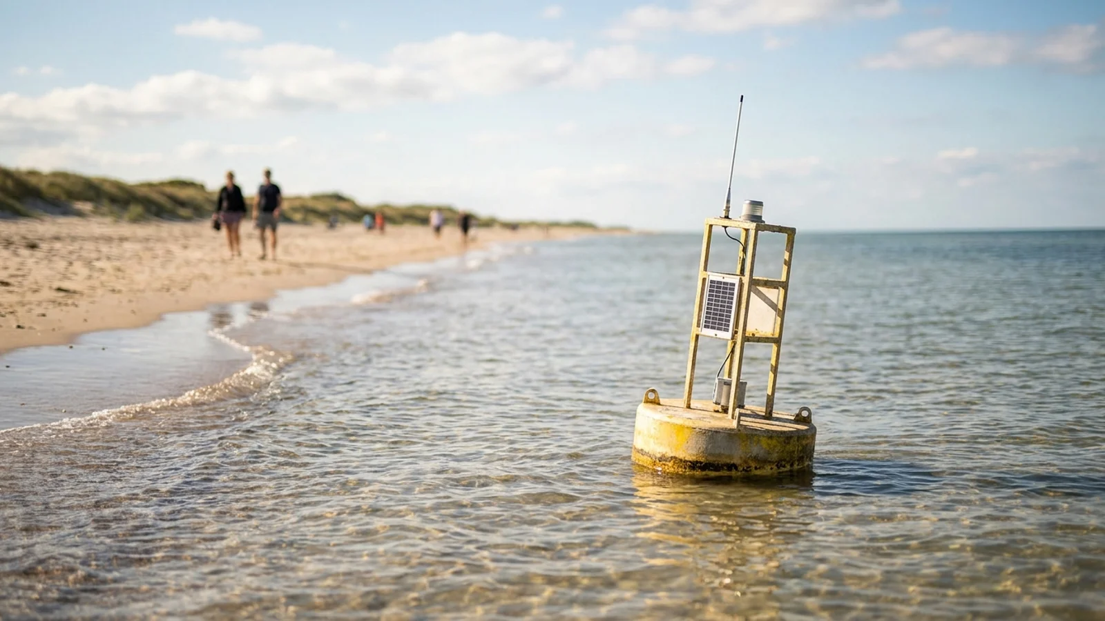 Tjek badevandstemperaturen ved din nærmeste strand