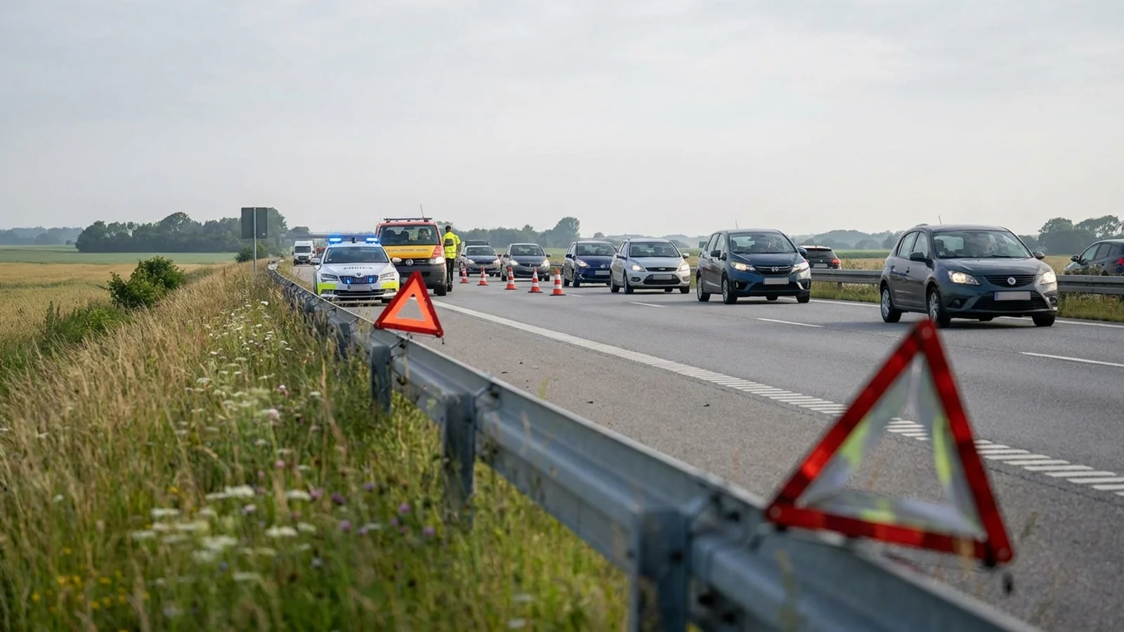 Rådyr skabte trafikale udfordringer på E39