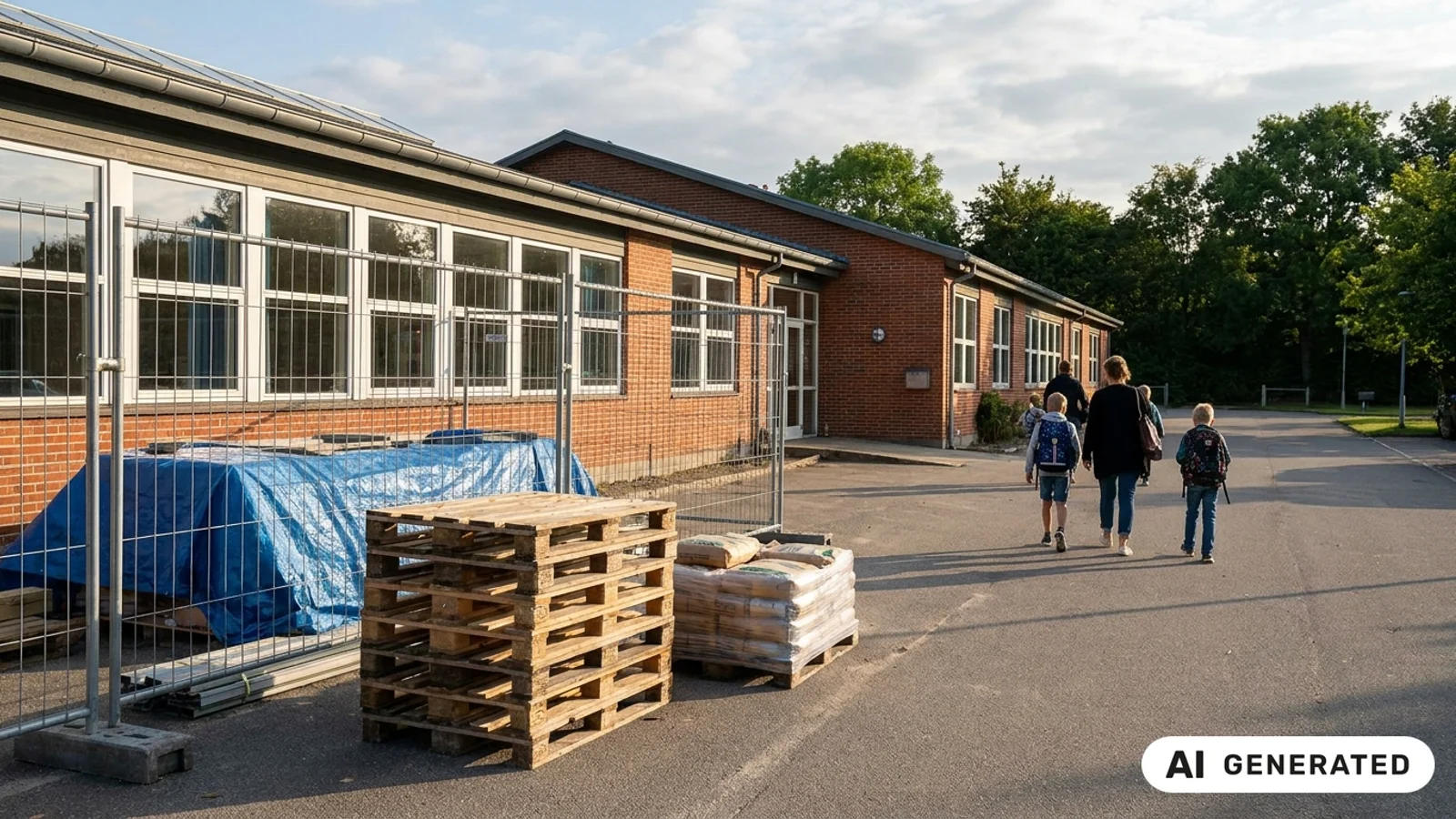 Elever flytter midlertidigt efter asbestfund