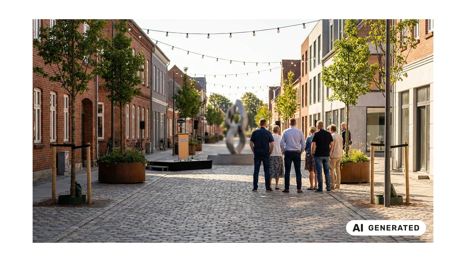 Indvielse af Klostergade og Lille Brostræde efter forskønnelse