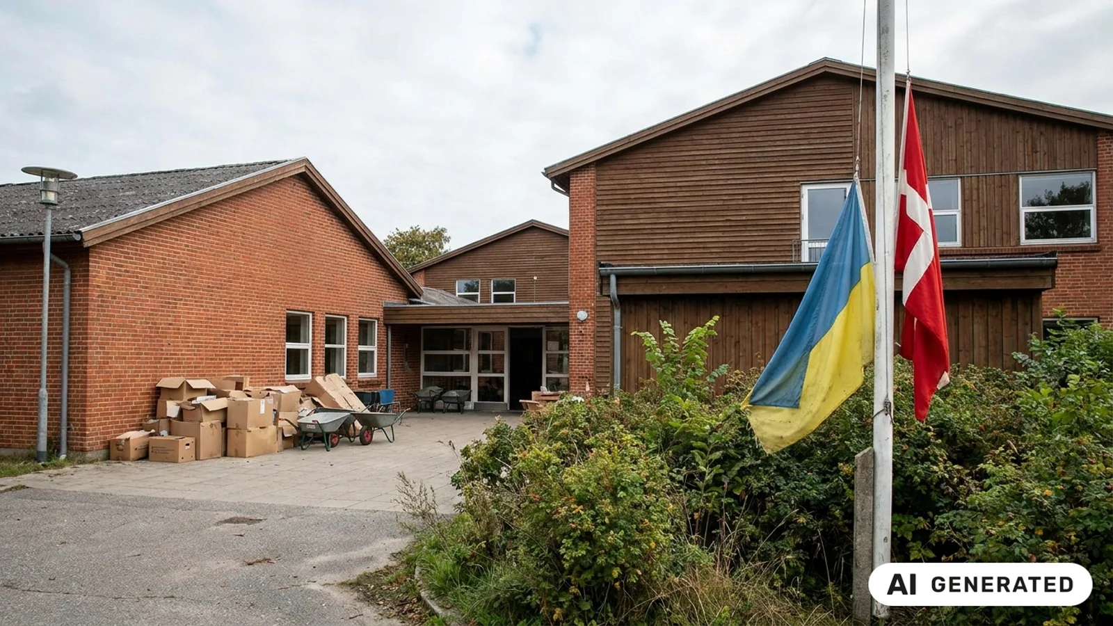 Tidligere efterskole skal huse nyankomne ukrainere midlertidigt
