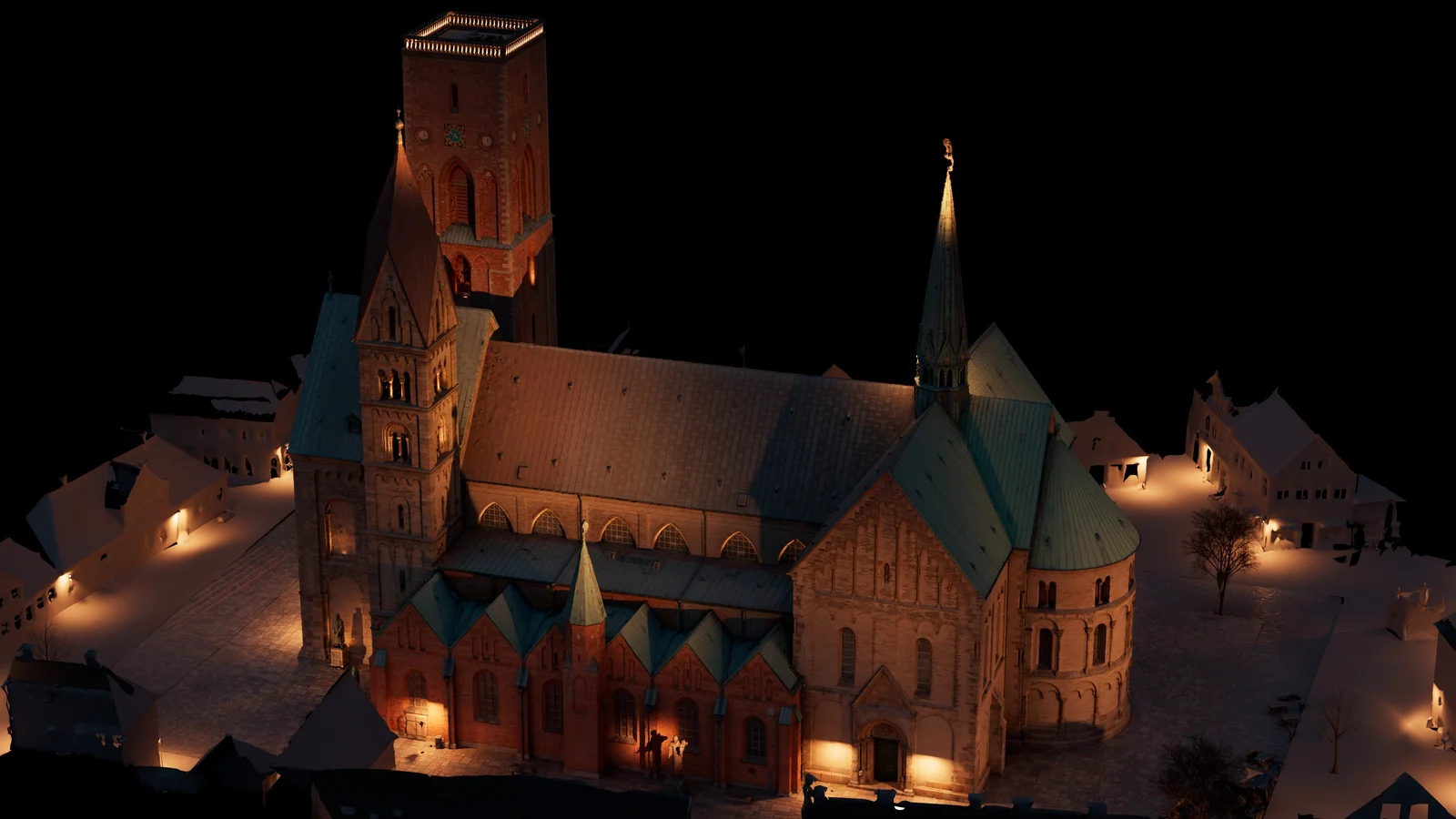 Prøvebelysning skal finde det rette lys til Ribe Domkirke