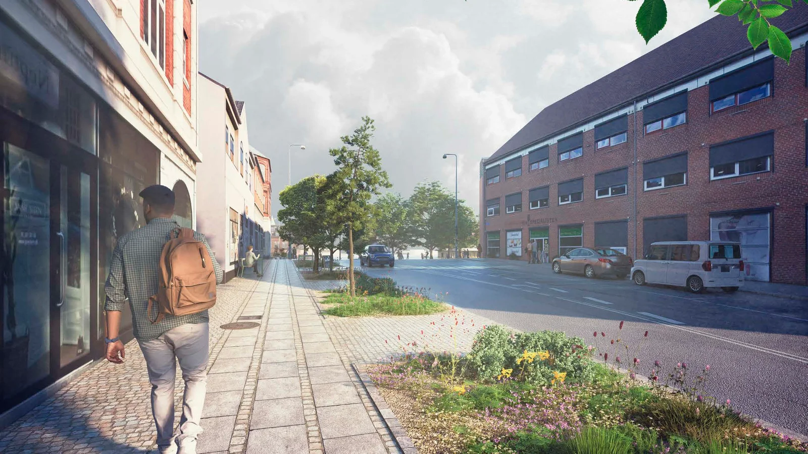 Tre projekter gør området fra Kongensgade til Havnegade grønnere