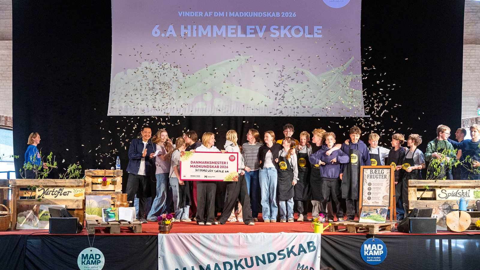 Stor madfest for mad i skolen: Flere end 200 elever dystede i linser, ærter og bønner