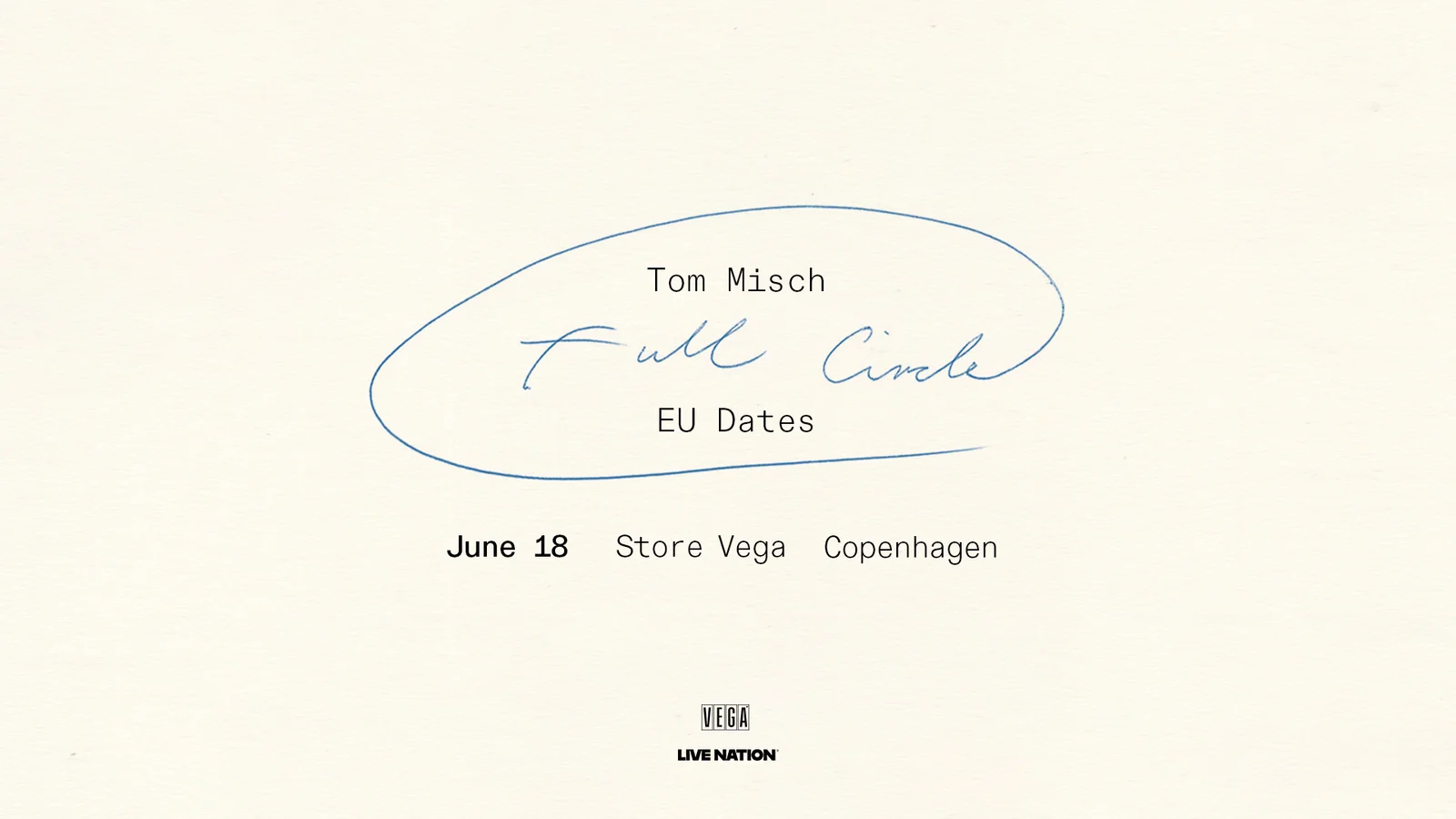 Tom Misch gæster Store VEGA den 18. juni 2026