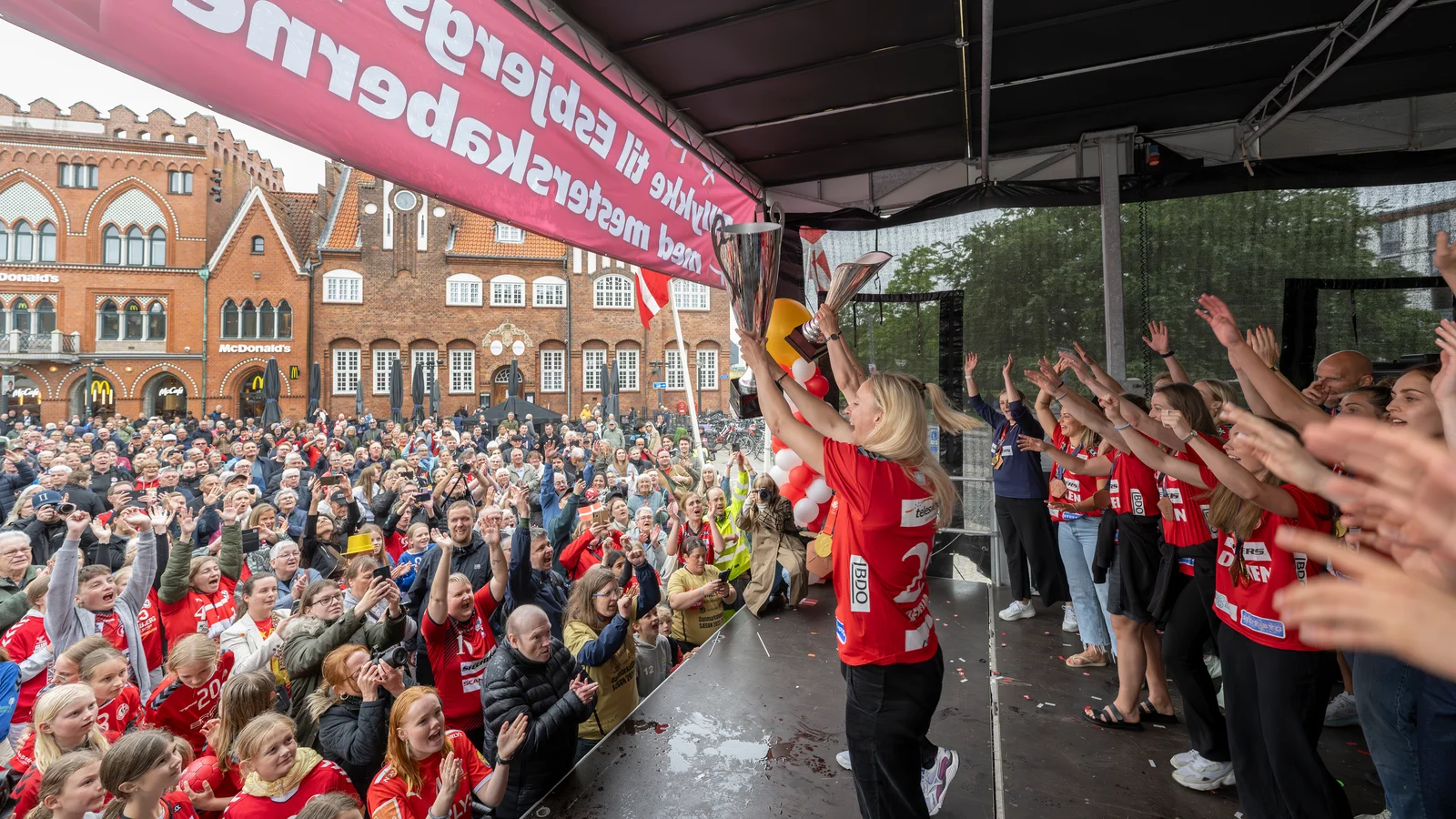 Esbjerg står klar med guldfest, hvis Team Esbjerg henter guldet hjem