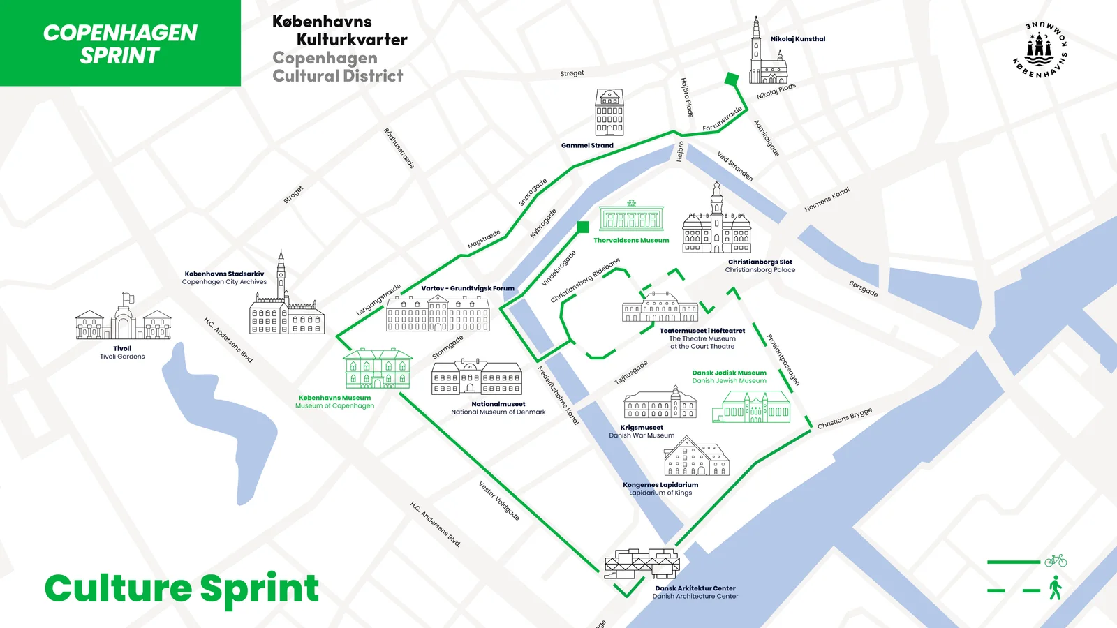 Kunst, historie og gratis oplevelser: Prøv ny cykelrute gennem Københavns Kulturkvarter