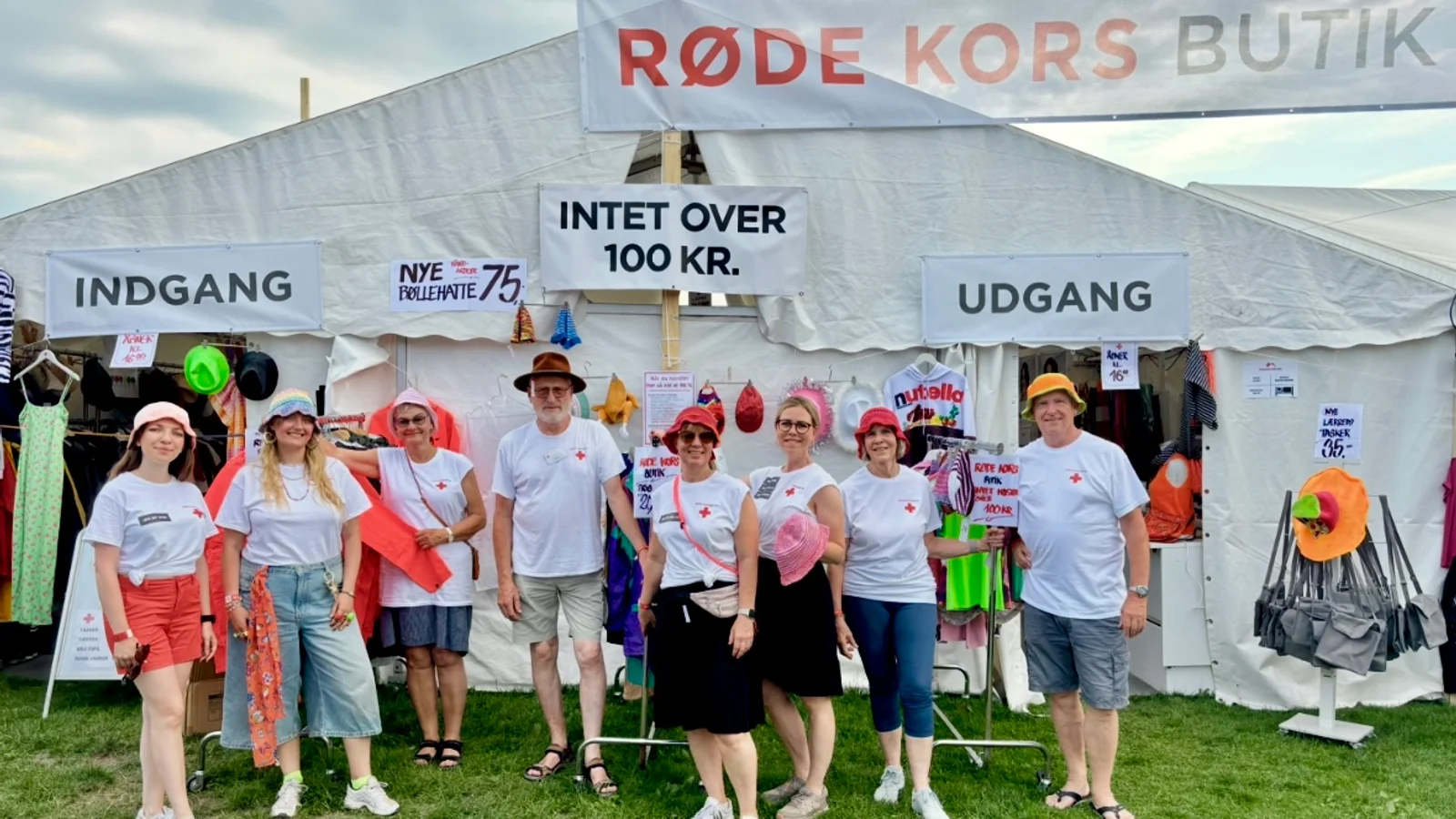 Ingen varer over 100 kr i Røde Kors Butik på Roskilde Festival