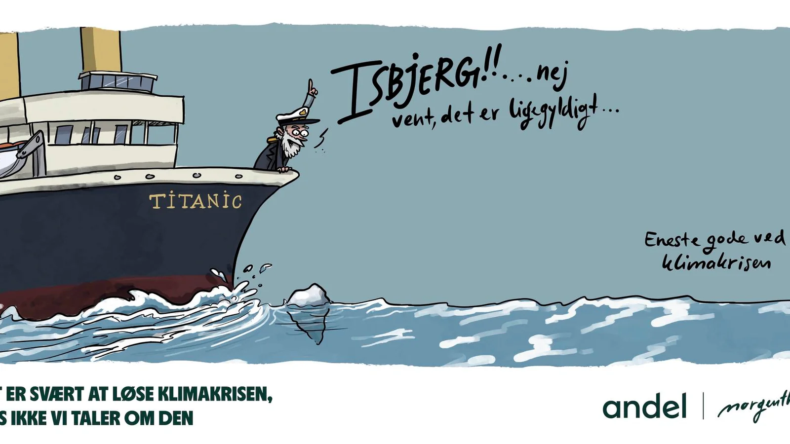Andel og Anders Morgenthaler rykker klimasatire ind i det offentlige rum